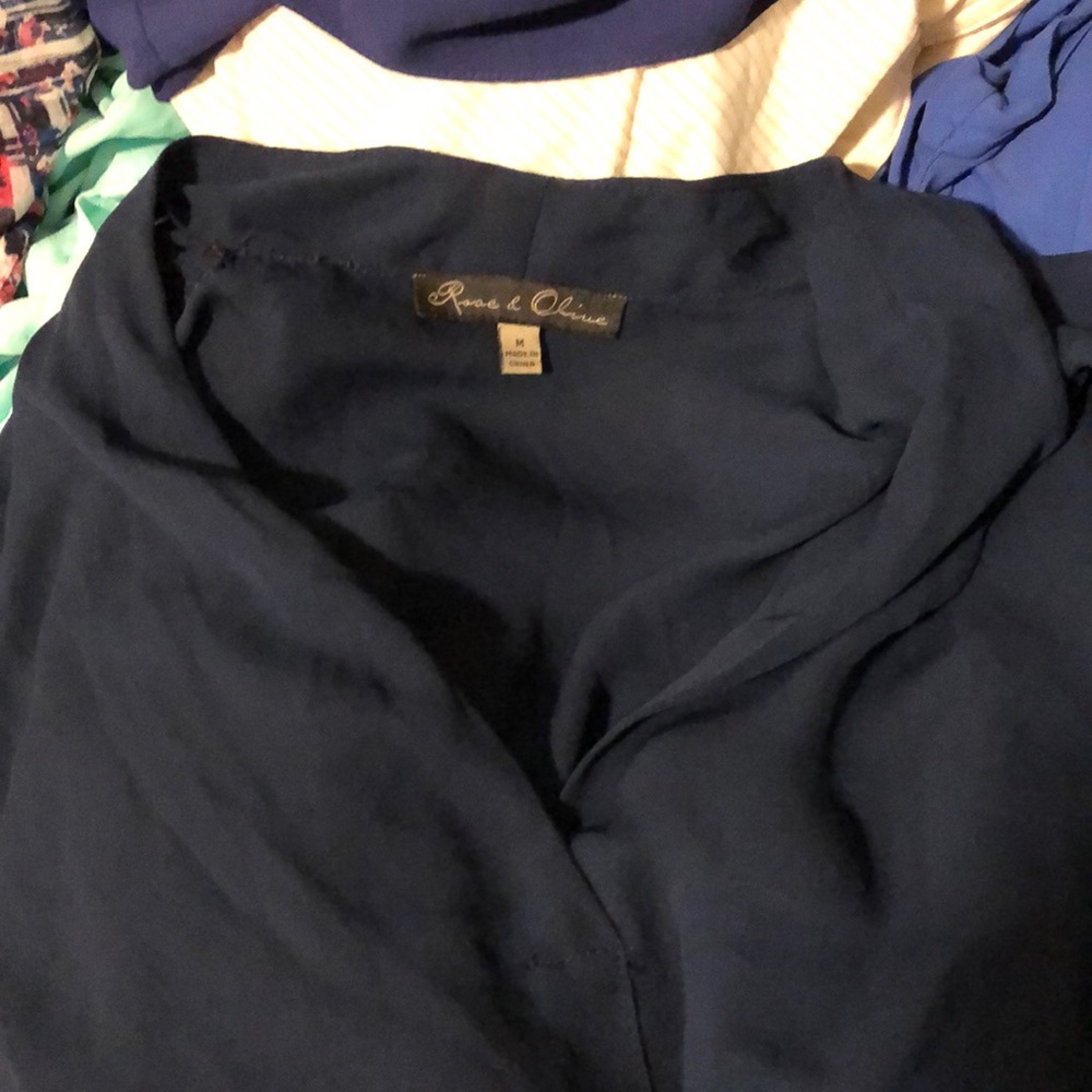 Navy blue blouse